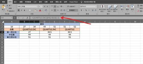 4位數|【教學】Excel 如何求得四分位數、中位數？QUARTILE.EXC。